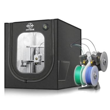 Imagem de Mviioe Gabinete Para Impressora 3D Com Luz Led Bambu Lab A1/A1 Mini, À Prova De Fogo, D'Água, Poeira, Redução Ruído E Proteção Temperatura Constante 3D, 680 X 600 560 Mm