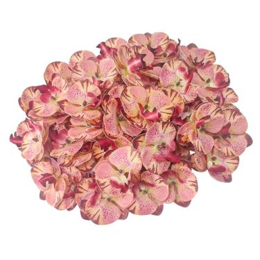 Imagem de ARTIFIPLANT Orquídeas falsas cabeças de flores artificiais, cabeças de orquídeas falsas para decoração de buquê floral de casamento, artesanato faça você mesmo, acessórios para fotografia de chá de