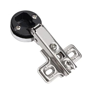 Imagem de 1 dobradiça de porta, usada para armários de cozinha, portas de vidro domésticas, armários de vinho, ferragens domésticas de 26 mm