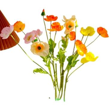 Imagem de Novos Vários Estilos 8 Unidades 32 Flores Margaridas Artificiais Falsas para Decoração de Casa Arranjos Florais(RZF012-Cors 5U.(20 Flores))