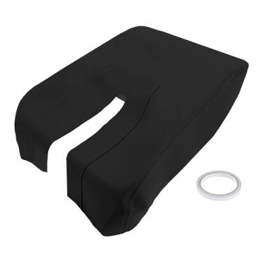 Imagem de REPAIROCK Capa de apoio de braço da tampa do console central para Toyota Tundra 2014-2019 Tahoe protetor de braço protetor de braço de couro de microfibra com preto