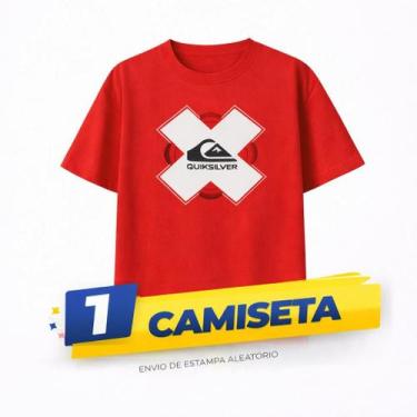 Imagem de Camiseta Masculina Camisa Blusa Kit 100% Algodão Academia Surf Skate L