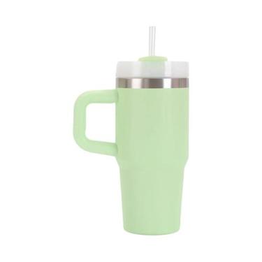 Imagem de Caneca De Carro Grande De Aço Inoxidável 14oz Com Alça, Copo Térmico a