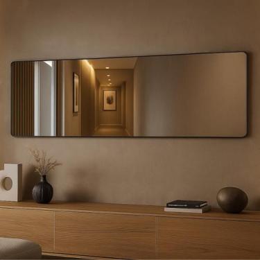 Imagem de Espelho De Parede 150x40cm Lapidado Grande Corpo Inteiro - LOPAZZI