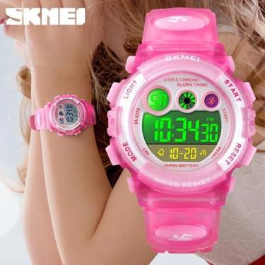 Imagem de Relógio Infantil Skmei 1451 Meninas Digital Crianças, Rosa