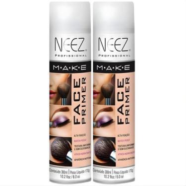Imagem de Kit 2 Primer Maquiagem Spray Neez Profissional Alta Fixação Make A Pro