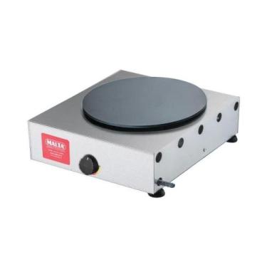 Imagem de Máquina de Crepe Francês Panquequeira à Gás Redonda Simples Malta.