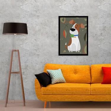 Imagem de Quadro Decorativo Max The Secret Life Of Pets Moldura Preta