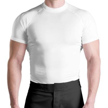 Imagem de Rash Guard Lisa Branca Manga Curta - Atlética, GG