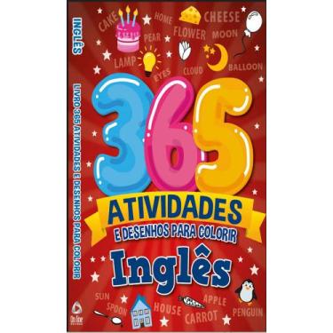 Imagem de Livro - Inglês Livro 365 Atividades e Desenhos para Colorir - On Line
