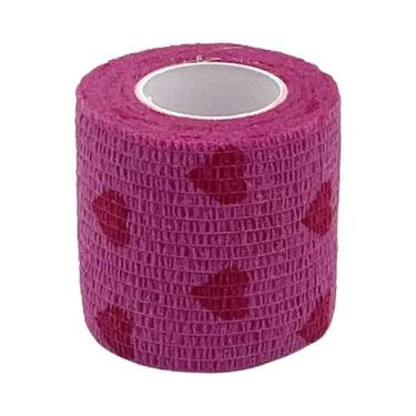 Imagem de Fita Atlética Colorida De 2,5cm, Bandagem Adesiva Autoelástica Para Ta