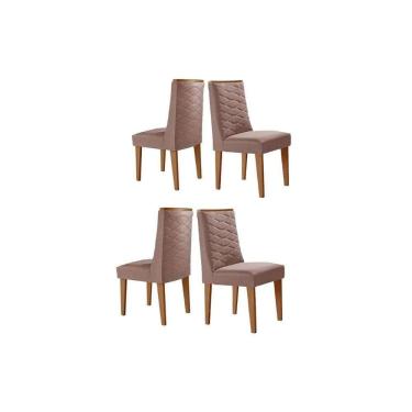 Imagem de Kit 4 Cadeiras Cozinha Dafne Madeira Maciça