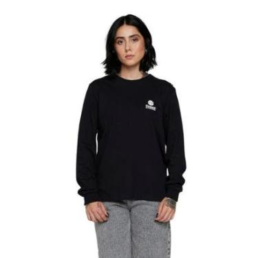 Imagem de Camiseta Element M/L New Basic Preto M-Feminino