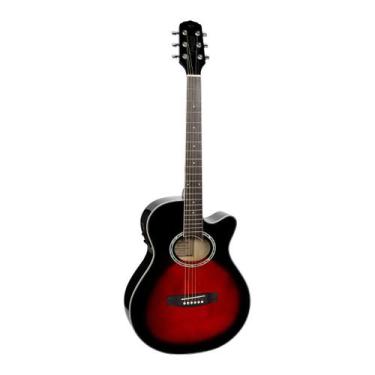 Imagem de Violão Aço Eletroacústico Giannini Performance GSF-1D CEQ, Brown Red B