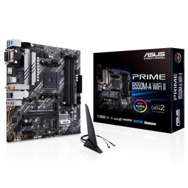 Imagem de Placa Mãe Asus Prime B550M-A AC WiFi AM4 DDR4 M.2 PCIe 4.0