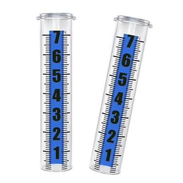 Imagem de Tubo de reposição para pluviômetro Khaornix 17 cm, kit com 2