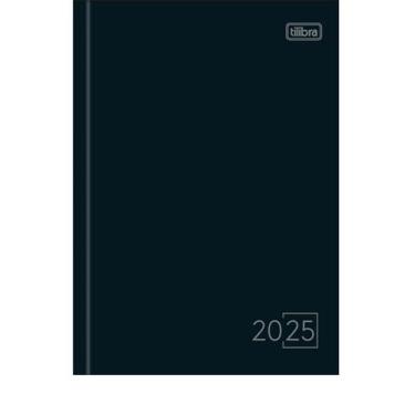 Imagem de Agenda Costurada Diária Tilibra Spice Preto 2025
