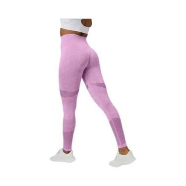 Imagem de Leggings Sem Costura De Cintura Alta Para Mulheres, Fitness, Yoga, Lev