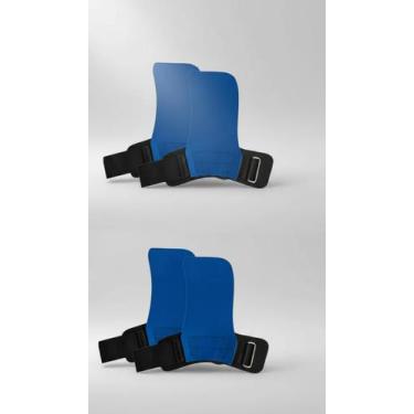 Imagem de Luva Hand Grip Treino Exercício Funcional Azul Neoprene 5mm - Congratu
