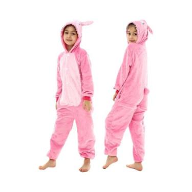 Imagem de Pijamas Kigurumi De Dinossauro, Unicórnio, Panda E Stitch Para Criança