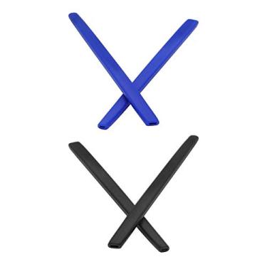 Imagem de Mryok 2 pares de pares de meias de substituição para óculos Oakley W Square Wire – Azul e preto