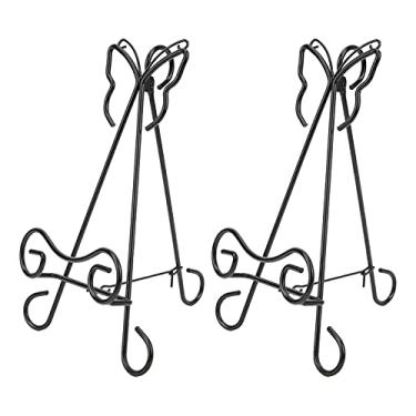 Imagem de Suporte para fotos, 2 unidades Porta-fotos simples e moderno estilo borboleta moldura porta-fotos Prateleira para fotos Suporte para fotos para escritório para festa