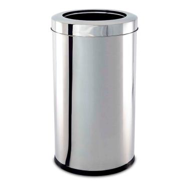 Imagem de Lixeira com Aro 25x46 cm Brinox 3033/203 em Aço Inox – 21,2 Litros