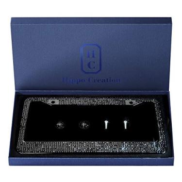 Imagem de 1 pacote de moldura de placa de licença cinza escuroH C Hippo Creation preto Variations: SB, SW, SP, SC, SG