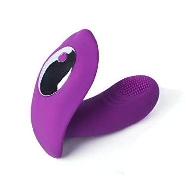 Imagem de Vibrador de Controle Remoto Sem Fio Estimulador Sexual Feminino Clitóris & Ponto G 10 Frequências Sexuais Zatla (Roxo)