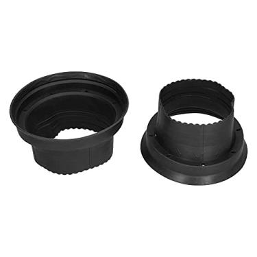 Imagem de Capa para alto-falante de carro, 2 peças Fydun para alto-falante de áudio e alto à prova d'água capa adaptadora de proteção de isolamento (preta)