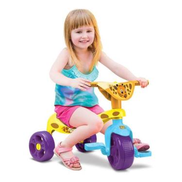 Imagem de Velocípede Infantil Triciclo Girafinha Menina - Samba Toys