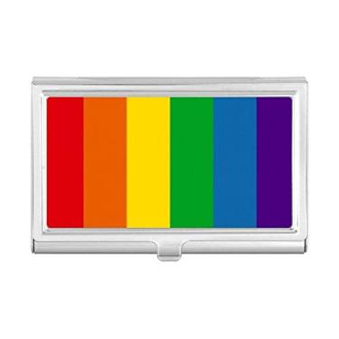 Imagem de Porta-cartão de visita LGBT LGBT Gay Lesbian Bisexuals da Rainbow