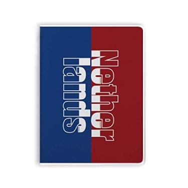 Imagem de Diário de capa macia com nome da bandeira dos Países Baixos