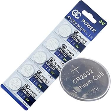 Imagem de Bateria Moeda CR2032 3V Lithium Pilha CR-2032 - Blister com 5 Peças