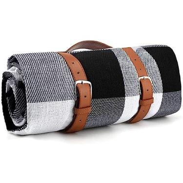 Imagem de Cobertores de piquenique duráveis ​​à prova d'água para ambientes externos familiares, tapete de praia dobrável à prova de areia para crianças, parque infantil, acampamento, caminhadas, grama, viagem