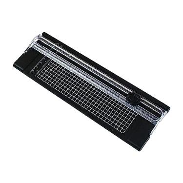 Imagem de Colaxi de papel A4 leve máquina de corte de papel compacto régua de conta manual de fotos, PRETO