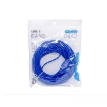 Imagem de Cabo De Rede Rj45 20m Ethernet Lan Rj45 Cat5e Azul 20 Metros