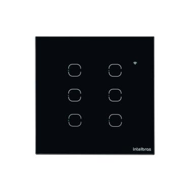 Imagem de Interruptor Wifi Touch Ews 1006 Preto Intelbras