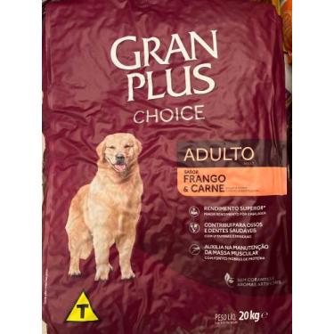 Imagem de Ração Para Cães Adultos Gran Plus Choice Frango E Carne 20Kg - Affinit