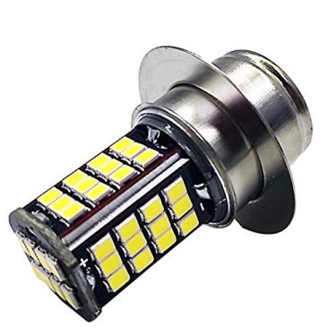 Imagem de Ruiandsion P36S Farol de LED para motocicleta branco 6000 K super brilhante DC 10-30V 2835 56SMD lâmpada LED para motocicleta, moto, scooter (pacote com 1)