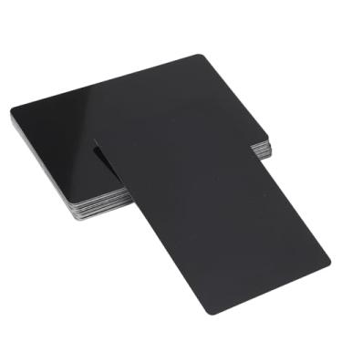 Imagem de Cartão de Visita Em Branco, 50 Peças, Liga de Alumínio, Leve e de Longa Duração, Cartão de Nome Portátil para Gravação, Presente Diy