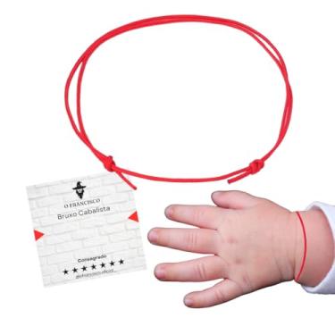 Imagem de Pulseirinha Vermelha Bebê Recém Nascido Contra Quebranto