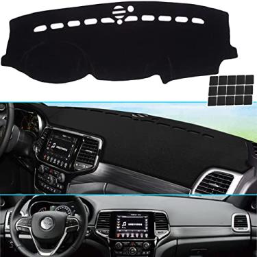 Imagem de KEYOOG Capa de painel para painel de instrumentos adequada para Je-ep Grand Cherokee 2021-2011 (WK2 Body Code,W/o HUD Models,não serve para Grand Cherokee L), tapete de painel de carro tapete