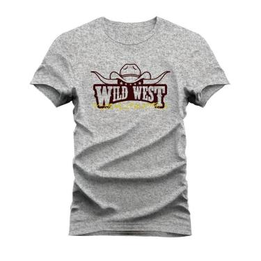 Imagem de Camiseta Estampada 100% Algodão Unissex T-shirt Confortável Wild West-Unissex