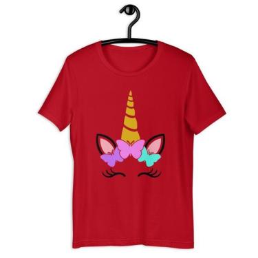 Imagem de Camiseta Blusa Feminina Unicórnio-Feminino