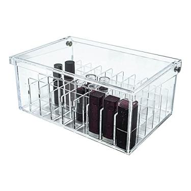 Imagem de Caixa Porta Batom em Acrílico com Tampa 54 nichos p Batons