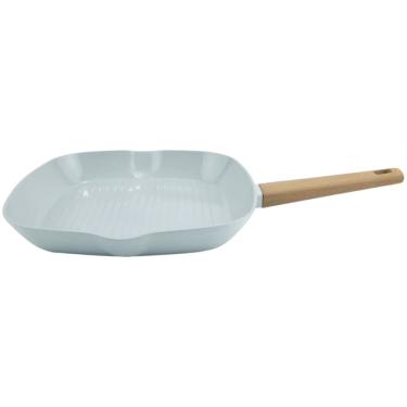 Imagem de Grill Em Alumínio Com Revestimento Cerâmico Norma 28cm 2,1L Fracalanza Cinza