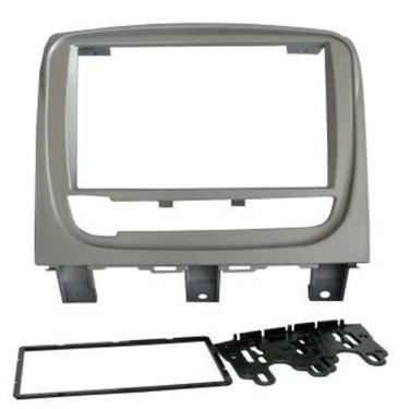 Imagem de Moldura 2 Din Fiamon Palio Weekend / Starda 2013 ABS Prata