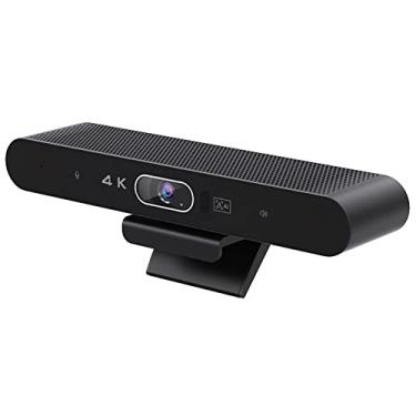 Imagem de Webcam 4K, Câmera de Computador Com Webcam USB Com Alto-falante Com Microfone Integrado e Controle Remoto para Conexões de Vídeo Nítidas e Estáveis