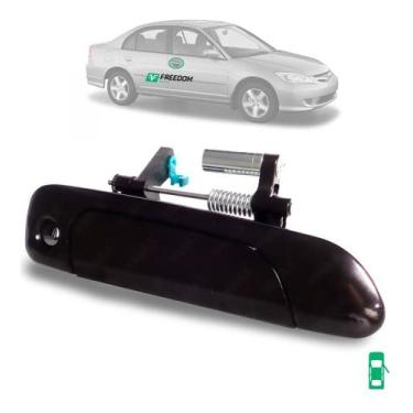 Imagem de Maçaneta da porta honda civic 1.7 2001 á 2006 externa dianteira lado d